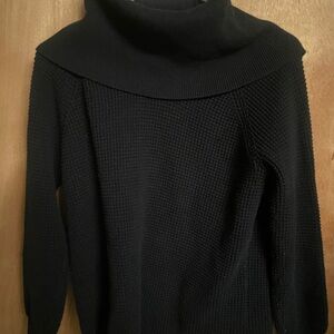 Black Cowl Neck Women Sweater